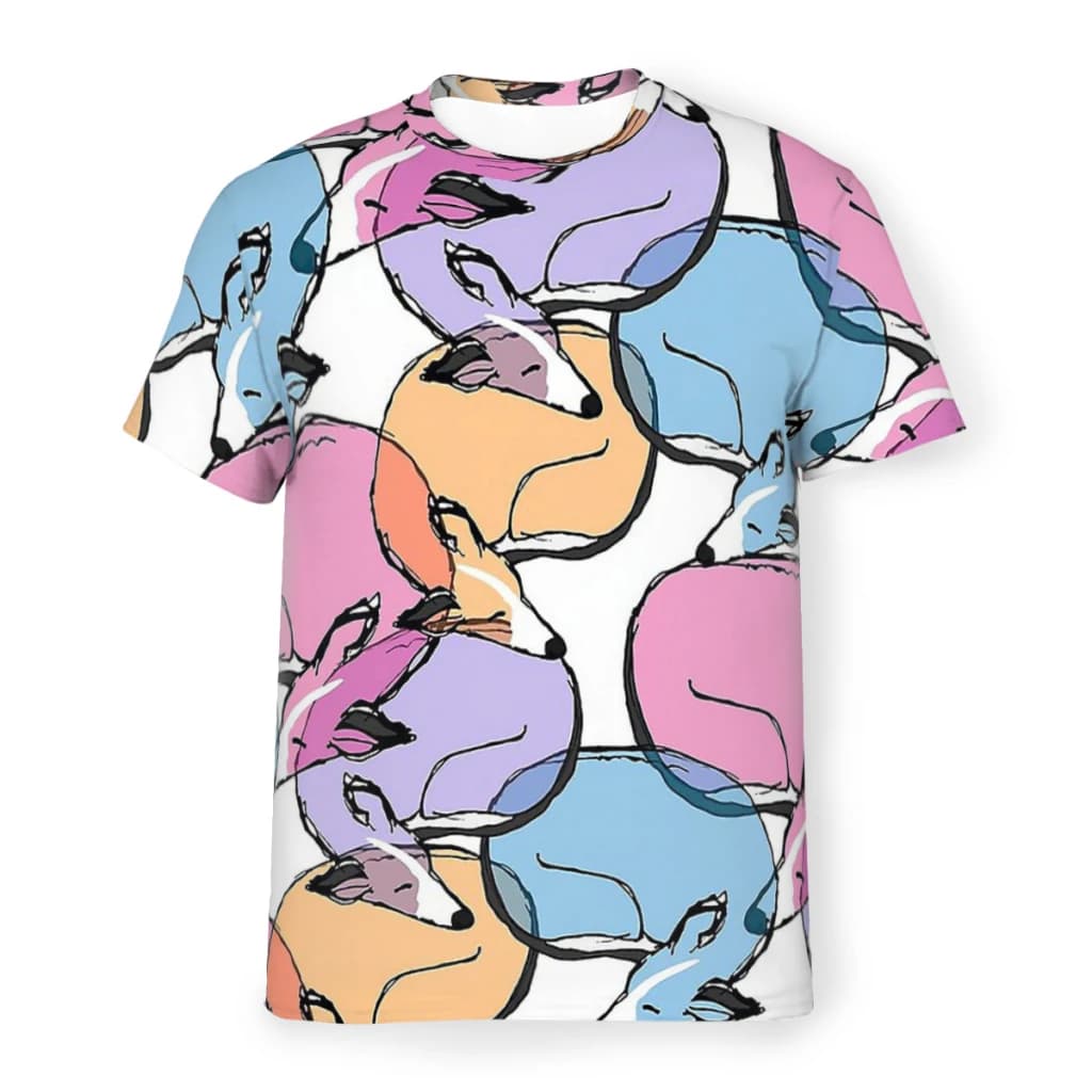 Greyhound Dog Soap Bubbles No Wait Whippets magliette in poliestere magliette grafiche da uomo maglietta sottile girocollo
