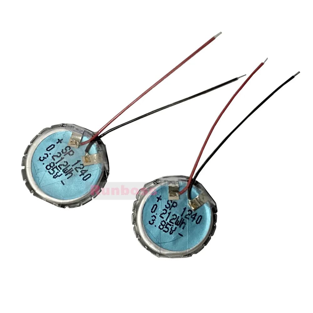 2 Pz/Lot 3.85V 55mAh HPT1240 SP1240 Battery for JBL Tune Flex, Flex 2 Gaming headphones, TUNE 120 TWS Wireless Bluetooth headset