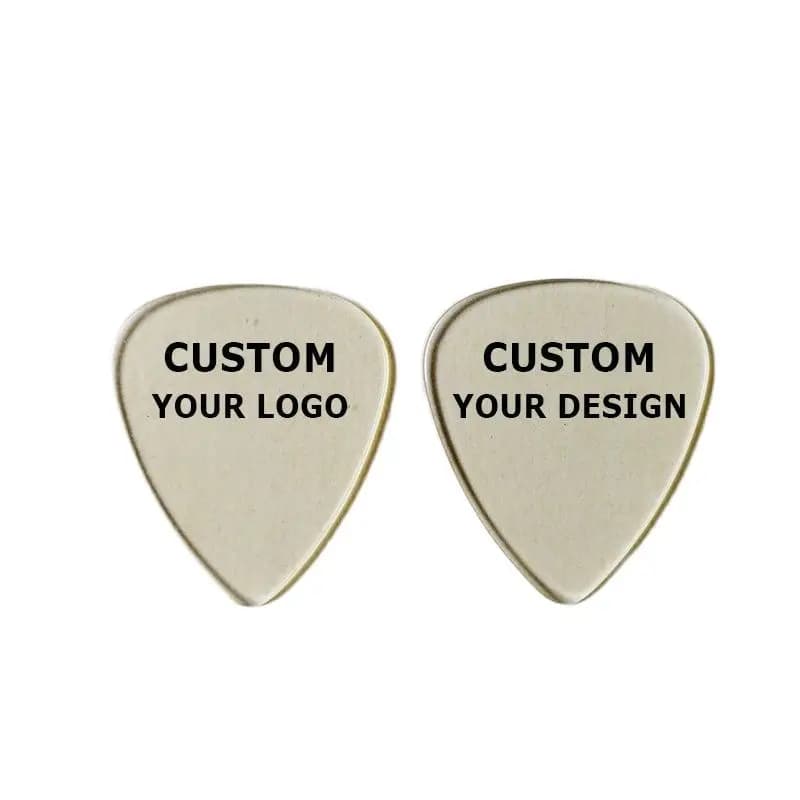 Custom Logo Transparent Guitar Pick, 0.96mm 0.71mmThickness, OEM Printing Plectrum Mediator on One Side, Hot Product, 100Pcs