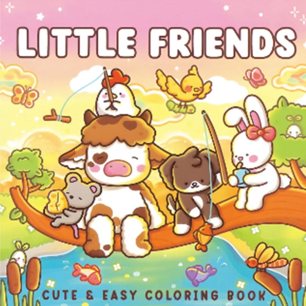 Froggy Days Cartoon Coloring Book Charming Frog Fuzzy Tales Graffiti Copy Sketch Book Doodling Early Education