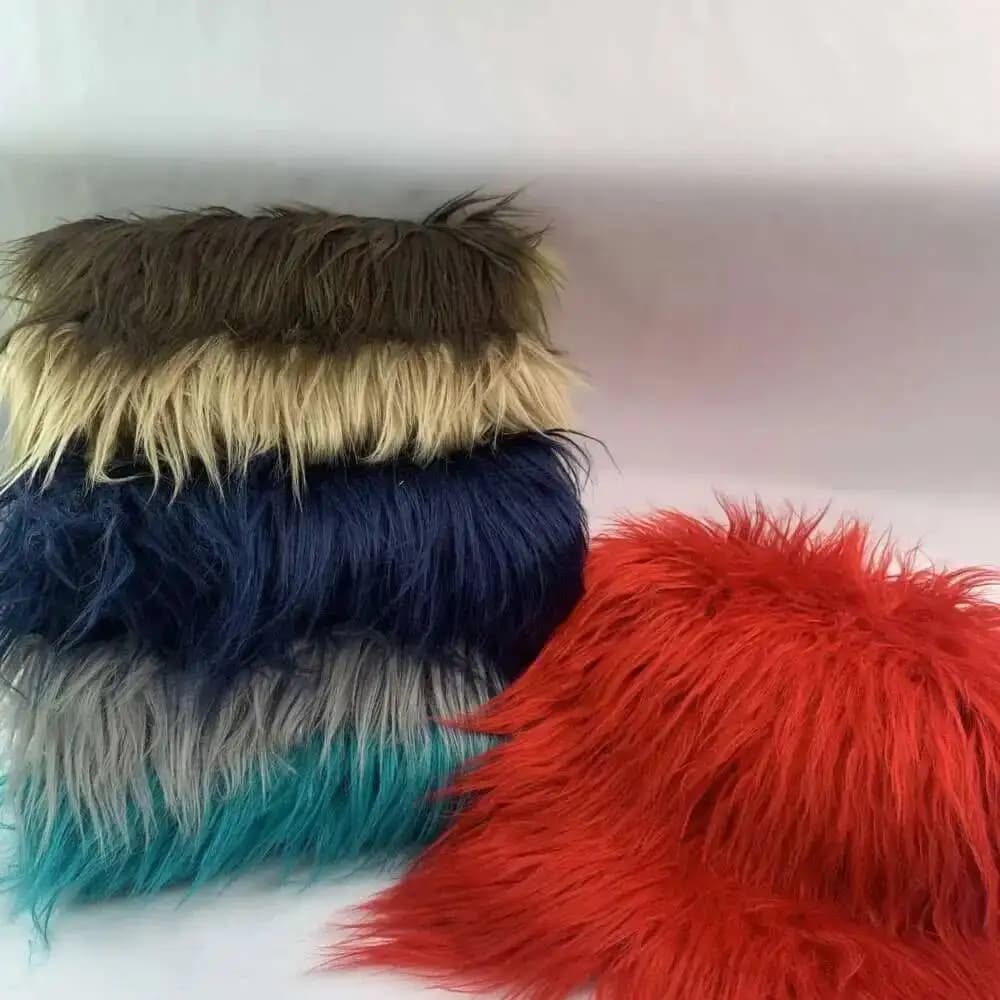 Tessuto in pelliccia sintetica 46 colori 160x50 cm 8 cm morbido peluche lungo fatto a mano bambola/vestito tessuto shaggy