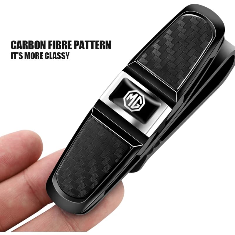Car Sun Visor Clip 360 Rotation Sunglasses Ticket Card Clamp For MG HS 2022 ZST ZS MG3 MG5 MG6 MG7 GT GS Hector ZX EZS EHS MG3X-