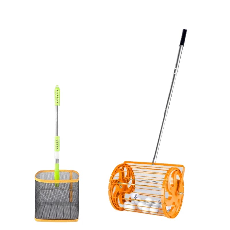 Raccoglitore di Palline da Ping Pong Portatile, Regolabile a 360°, Telaio Telescopico, Plastica Resistente, Uso Interno, Design Moderno