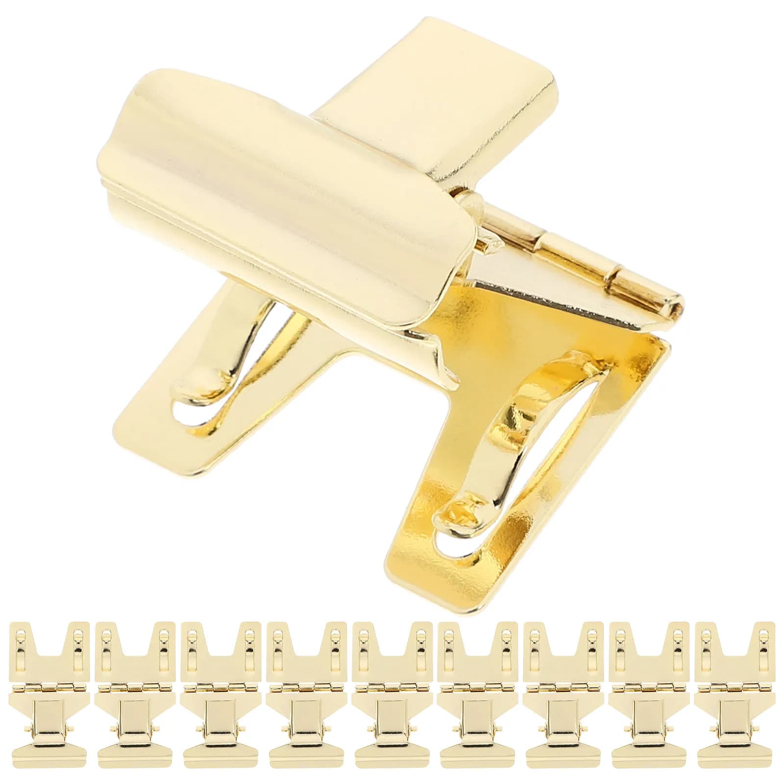 10 Pezzi Clip Porta Cartellini in Metallo, Porta Prezzi per Esposizione in Negozi e Supermercati, Clip Pubblicitarie per Etichette