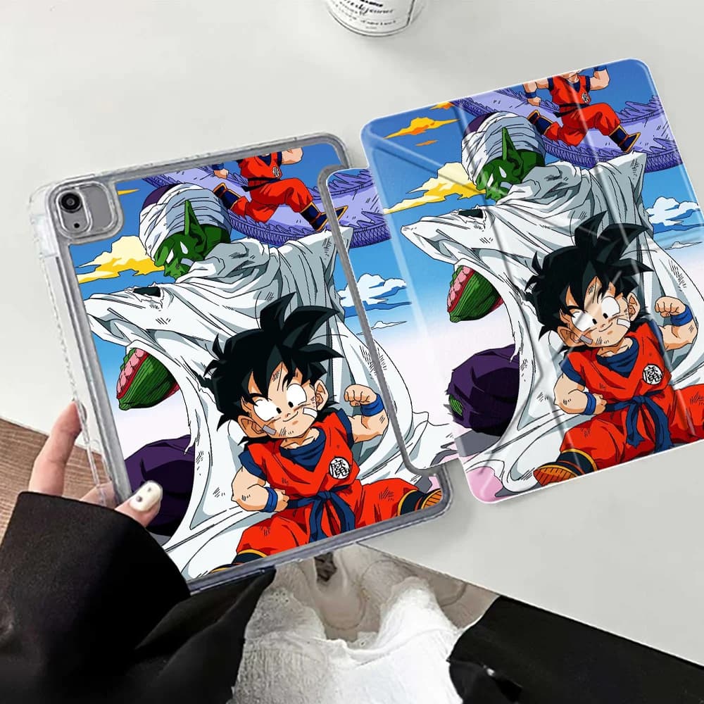 With Pen Slot Cover Tablet Case For iPad 10th Gen Pro 13 2025 2026 11th 9th Air 8 M2 M3 3 12th Mini 7 6 5 Piccolo Gohan Anime