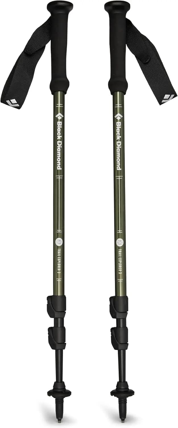 Lightweight and Adjustable Trekking Sticks for Hiking and Backpacking with Interchangeable Tips