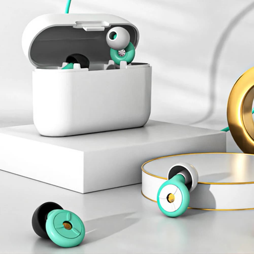 Tappi per le orecchie con protezione per le orecchie in silicone Tappi per le orecchie impermeabili con isolamento acustico lavabili con tappi per le orecchie e custodia per il nuoto e la doccia