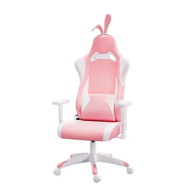Sedia da gaming, rosa, sedia da coniglio delle nevi, ragazze, computer, trasmissione in diretta, gioco