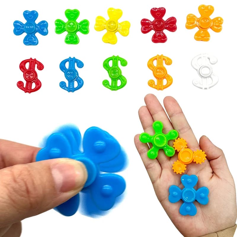 25PCS Per I Bambini Delle Ragazze Dei Ragazzi Casuali Mini Dito Giroscopio Giocattoli Agitarsi Spinner Sensoriale Antistress Mano Spinner Bomboniere Regali