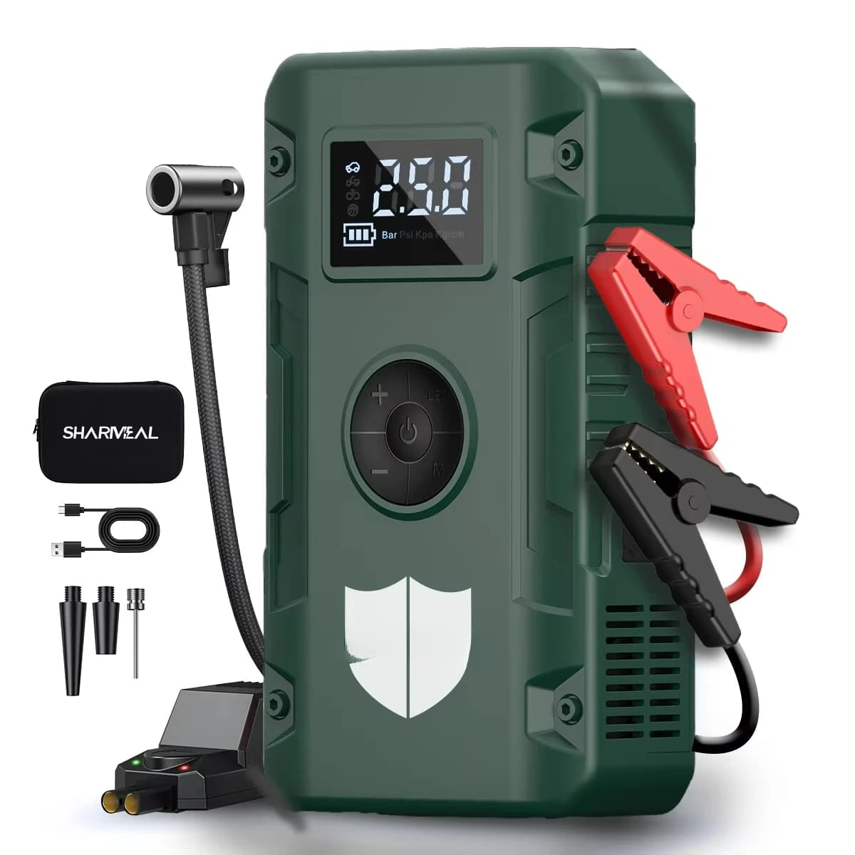 Avviatore d'Emergenza per Auto 12V 6000 Amp 20000mAh GB500 Multifunzione con Compressore d'Aria
