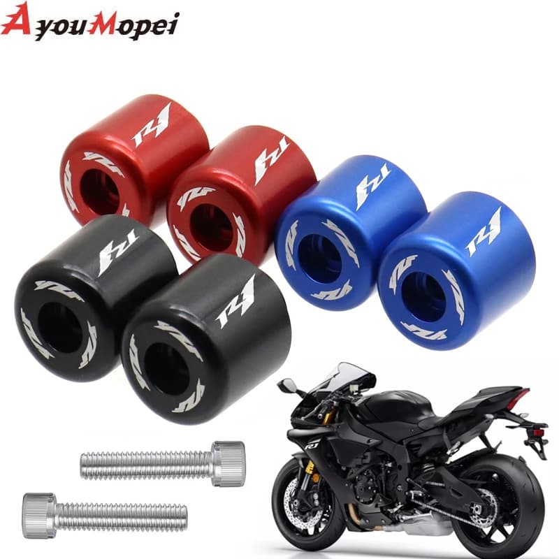 For YAMAHA YZF R1 1998-2023 R1M R1S YZFR1 handlebar grips motorcycle plugs for terminal weights