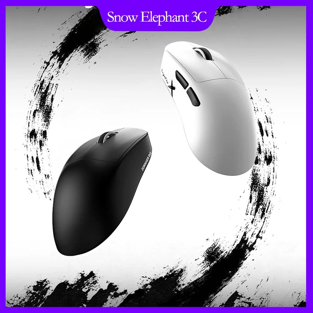 ZORNHER Ergoflux9 Mouse da gioco Leggero Wireless Gaming E-Sports Ricaricabile Tri-Mode Design ergonomico EX9 PAW3950