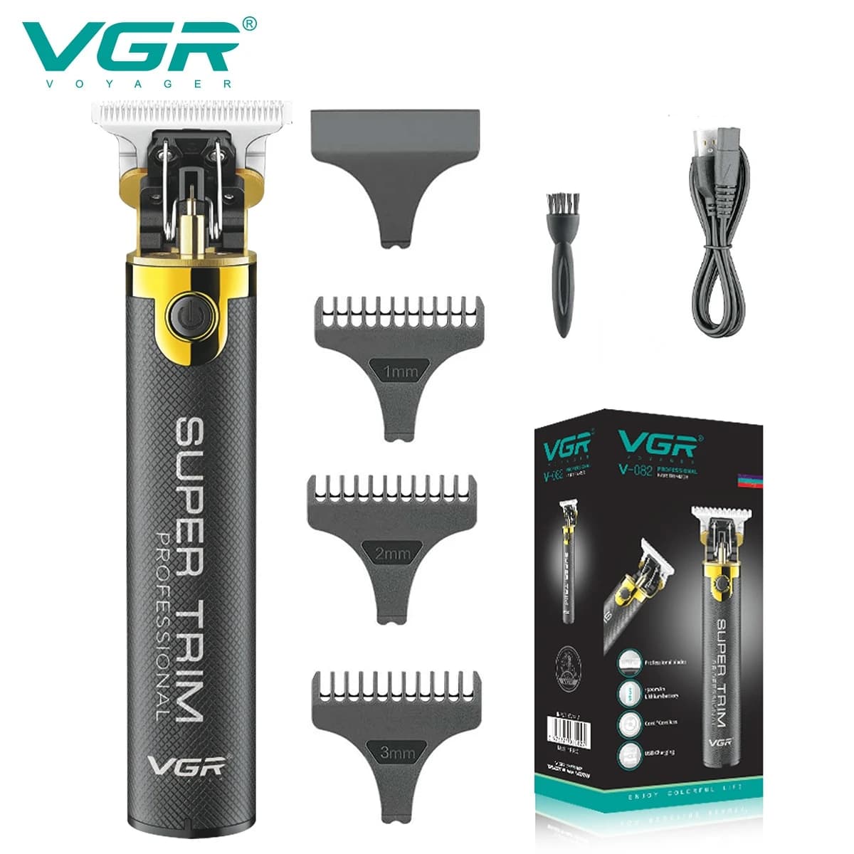 Haircut VGR 082 T9 Professional haircuts Rechargeable cable cutter for men