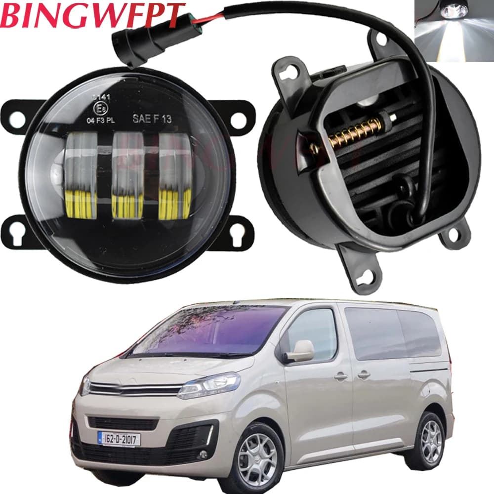 2X fendinebbia per Citroen C3 C4 C5 C6 D3S D4S Jumpy C-Crosser Xsara Picasso 1999-2015 faro LED fendinebbia