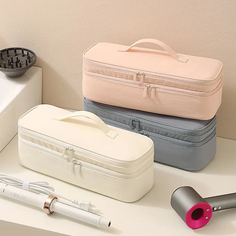 Laptop Bag for Hairdryer Travel, Iron Organizer Hairpins and Hair Dryer