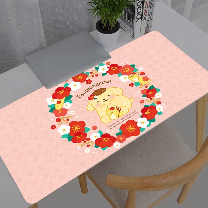 Tappetino per mouse, accessori da gaming, tastiera per computer, tappetino per mouse Pompompurin Sanrio progettato specificamente per giochi e-sport