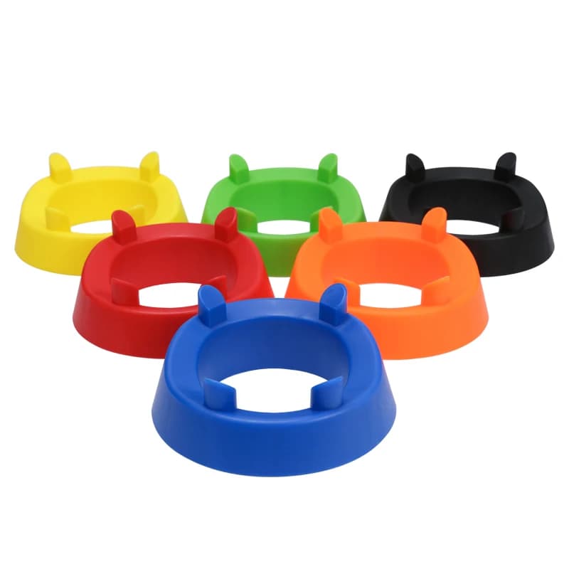 1 Base di supporto per palla quad-angolo Supporto per basket calcio base quad-angolo logo staffa disco piastra logo