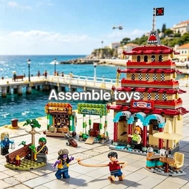 Bandai 75638 Paradise Battle Building Blocks 2026 Nuovo Giocattolo Educativo Forniture per Feste Regalo per Bambini Compatibile con i mattoncini LEGO