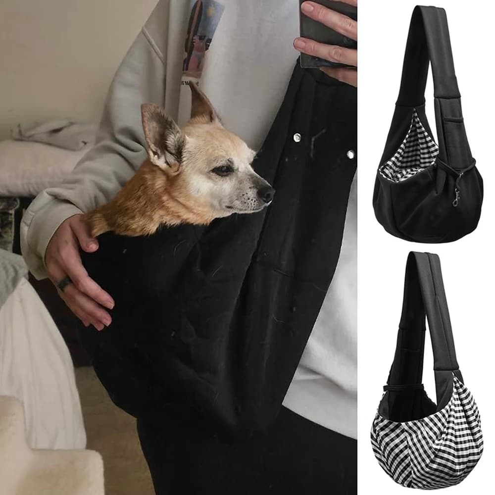 Dog Carrier Sling - Pet Crossbody Shoulder Bag Portable Outdoor Travel Hiking Cat Puppy Sling Carrier Bag For Small Medium Dogs