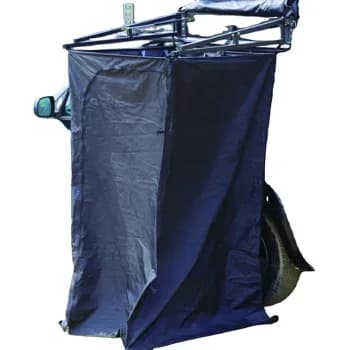 Tenda doccia laterale leggera estiva 4x4 per campeggio all'aperto, tenda doccia WC con telaio in alluminio per auto