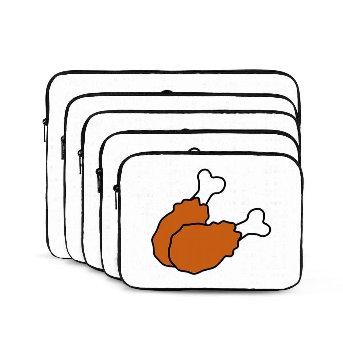Custodia per laptop per notebook con gambe di pollo fritto carino Custodia per notebook Custodia antiurto per tablet