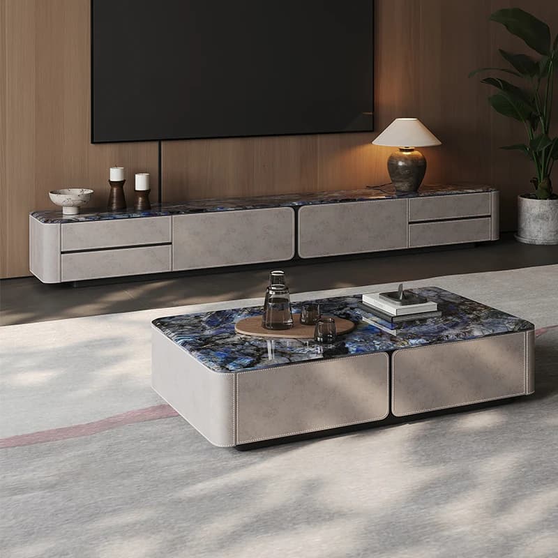 Mobile TV Moderno in Stile Nordico con Organizer e Spazio di Archiviazione, Tavolo TV da Soggiorno, Espositore da Terra, Archivadores, Arredamento Italiano