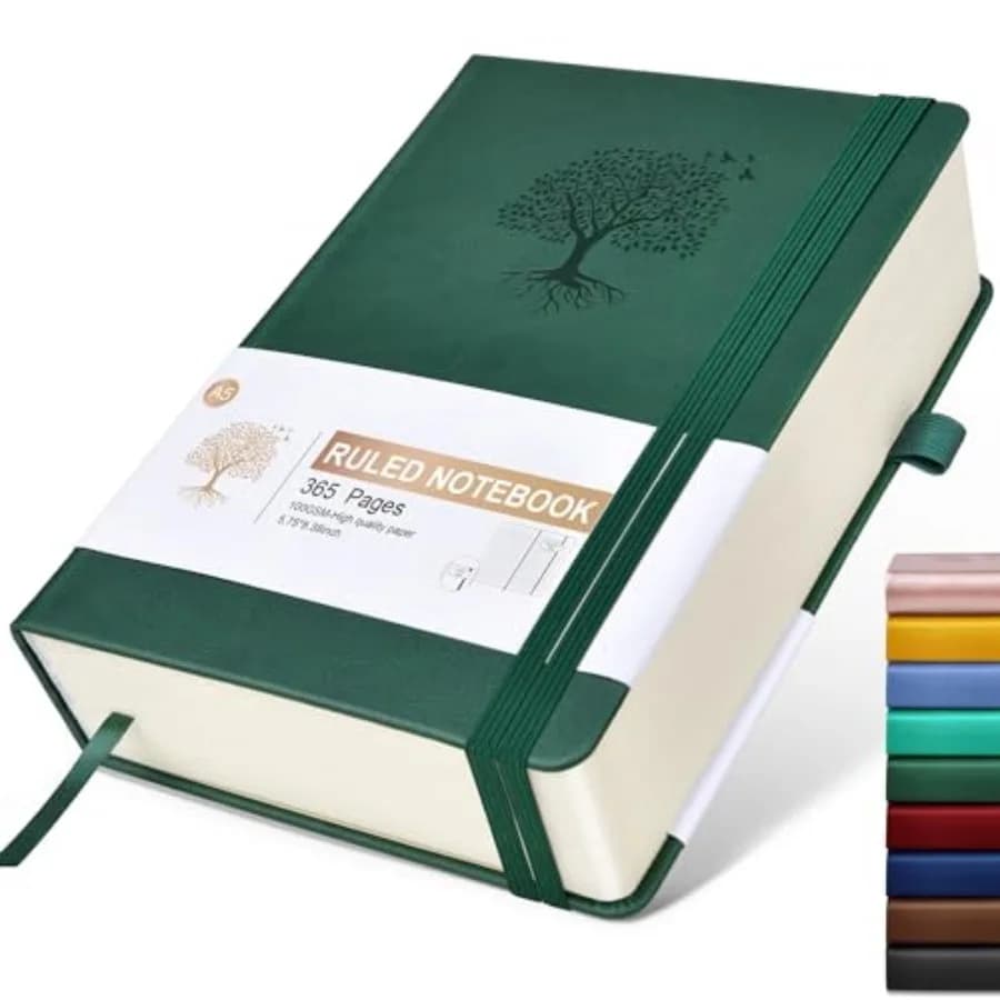 Journal Notebook -365 Pages Thick Journals for Writing Ruled Notebook, Hardcover Leather Journal for Women Men Daily Journal No