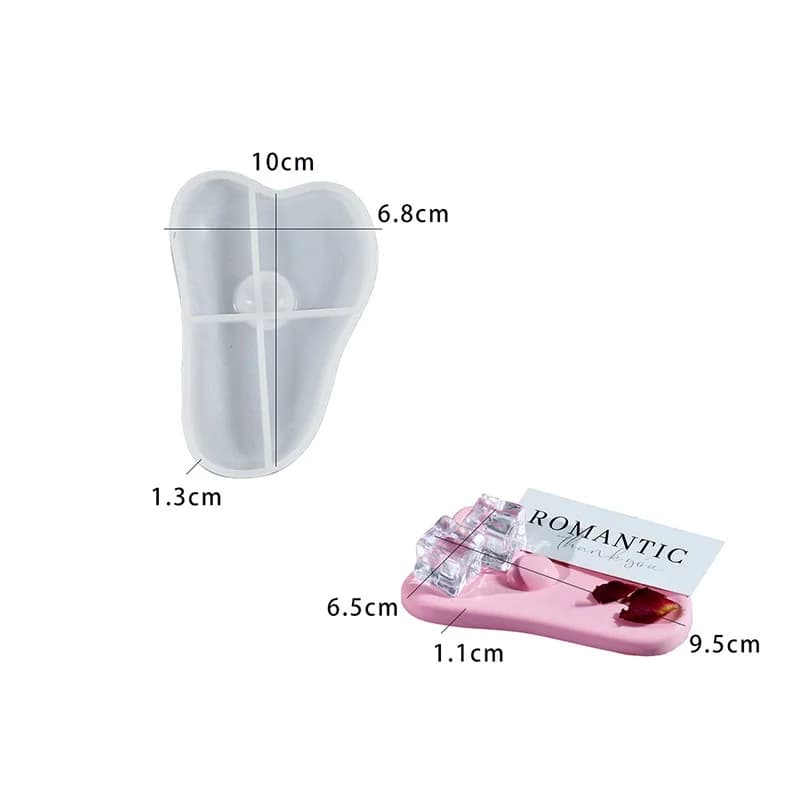 Stampo in silicone fai da te per vassoio porta uova in resina, stile INS, per gesso