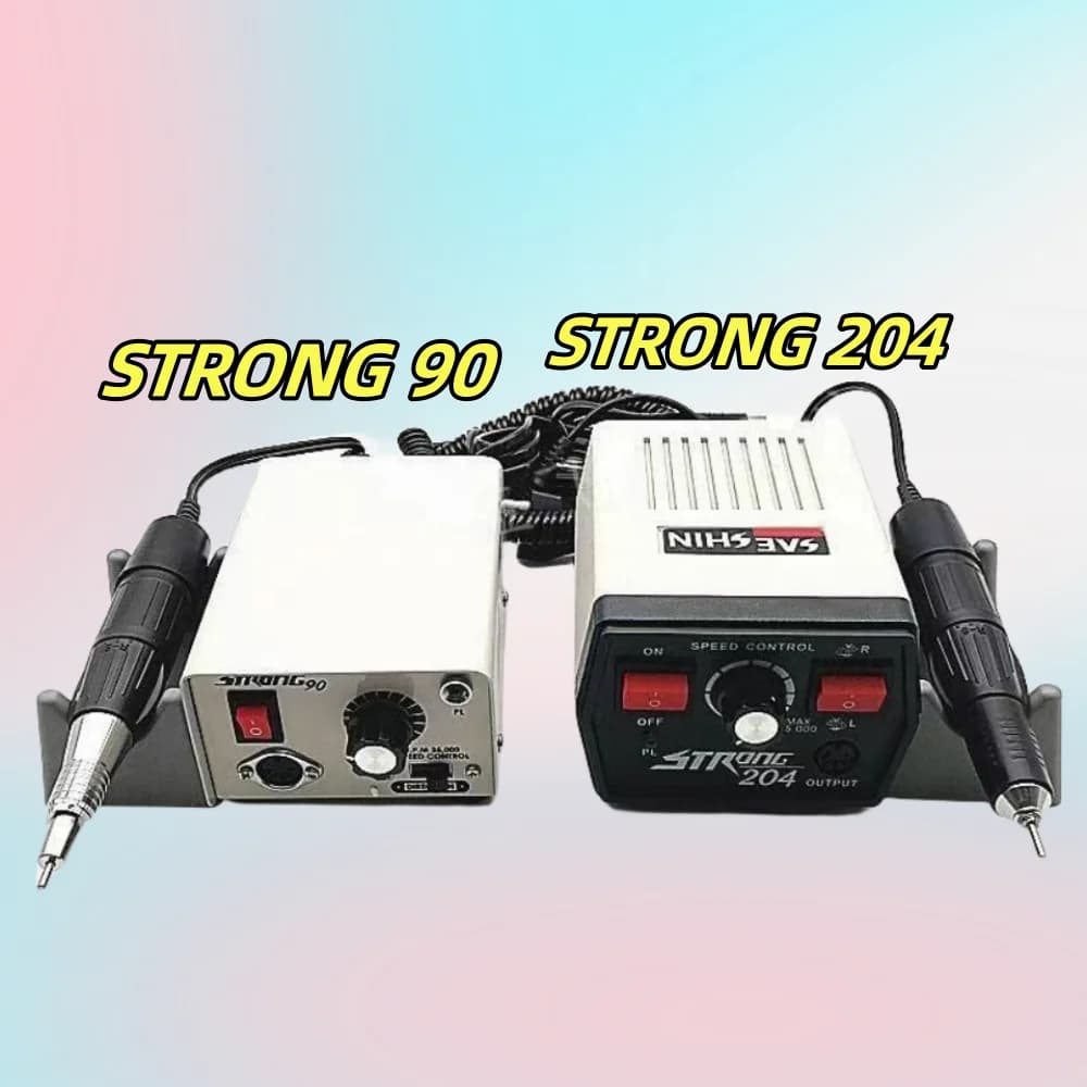65W STRONG 204 90 Macchina per manicure STRONG 102L Lucidatura Gioielli Manico Trapano elettrico per unghie Orafo Incisore Dispositivo di levigatura