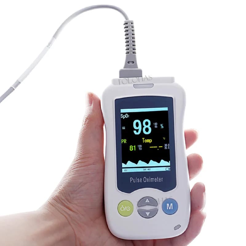 Portatile Monitor for Oxygen in the Blood for Veterinary Hospitals, Pulsossimeter for Domestic Animals