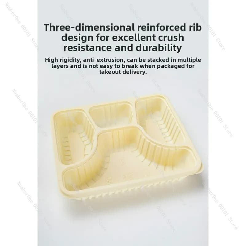 Scatola per il pranzo multiscomparto Contenitore per alimenti usa e getta Amido di mais Scatola per il pranzo in plastica Confezione da asporto Bento Box Fast Food Fres