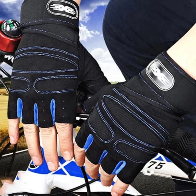 Workout Gym Gloves Men and Women Fitness Half Finger Gloves Wrist Support Exercise Training Fitness Gloves Non-Slip Breathable