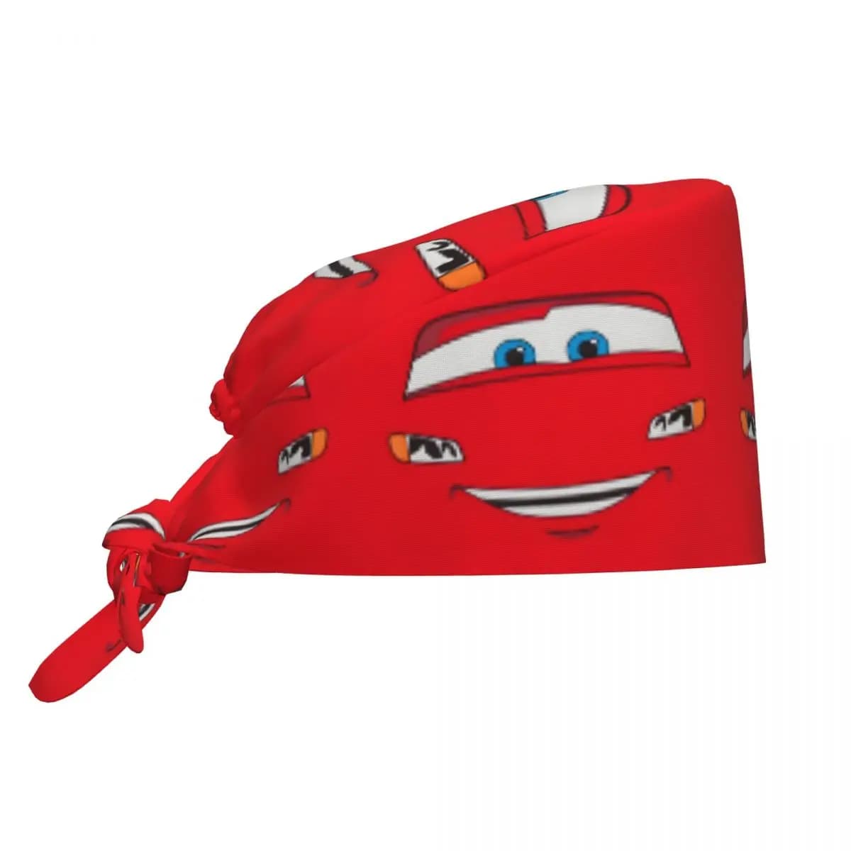 Cappello Chirurgico Personalizzato Happy L-Lightning M-McQueen, Berretto da Sala Operatoria per Uomo e Donna, Cappello da Lavoro per Laboratorio