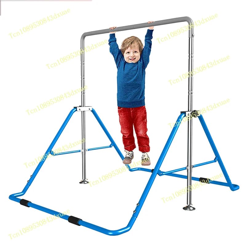 Children's Horizontal Gymnastics Bar Foldable Home Training Bar Adjustable Height Gym Equipment for Home Traction Bar
