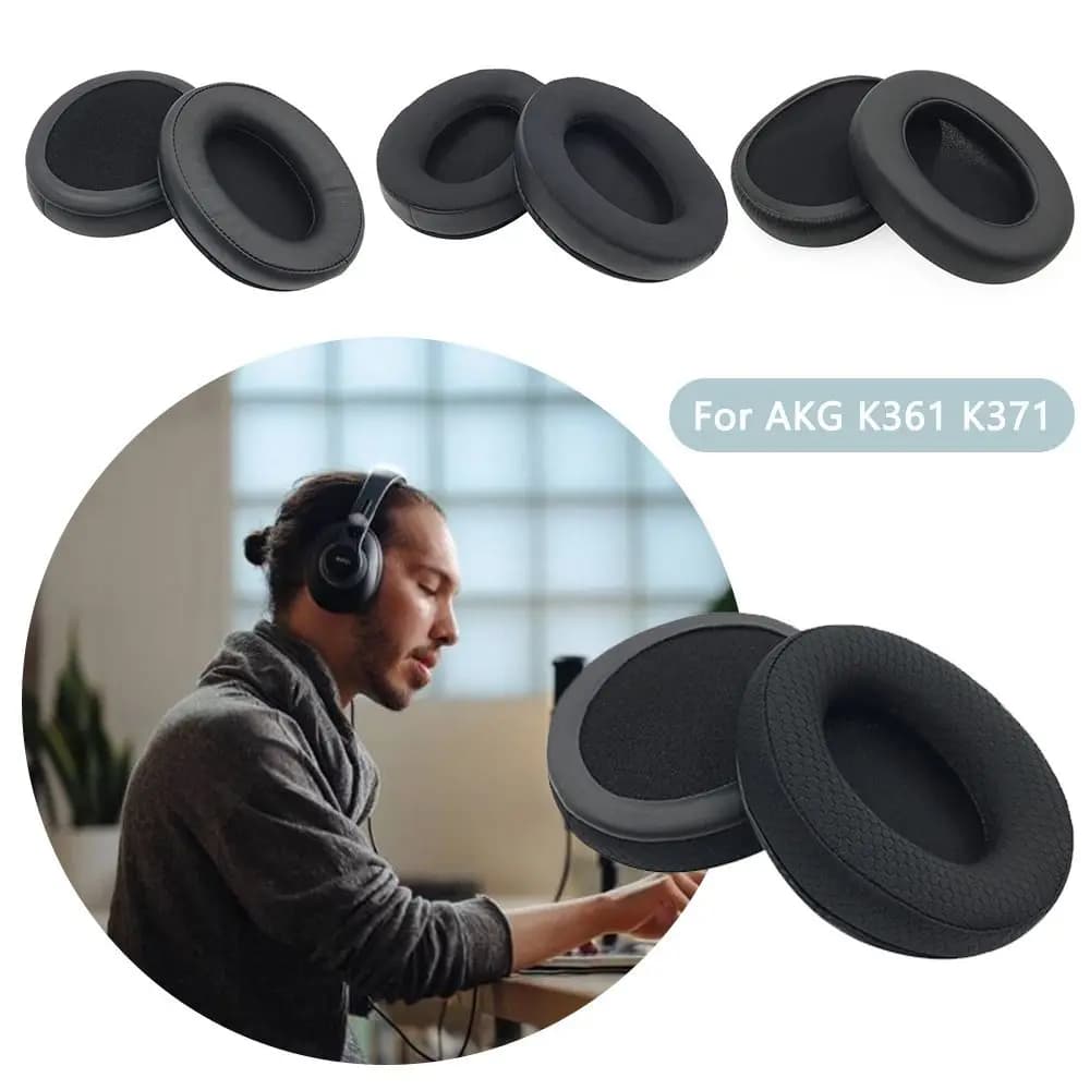1 paio di cuscinetti auricolari di ricambio in memory foam morbido cuscino auricolare per AKG K361 K371 cuffie auricolari accessori per cuffie