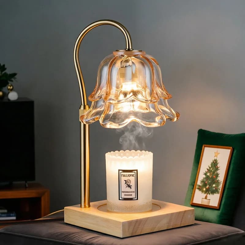 Candle Warmer Lamp with Timer Dimmer, Height Adjustable for All Size Scented Candles, for Mom, Wife,Friends,No candles included