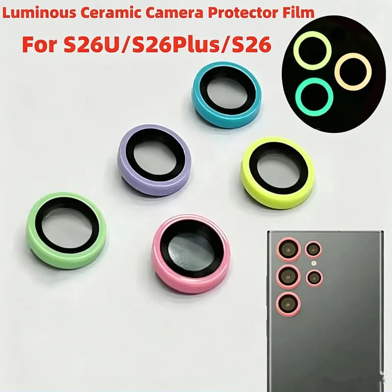For Samsung Galaxy S25 Ultra S23 S24 Plus Camera lens protection Anti-scratch tempered glass with ring cover for bright lens
