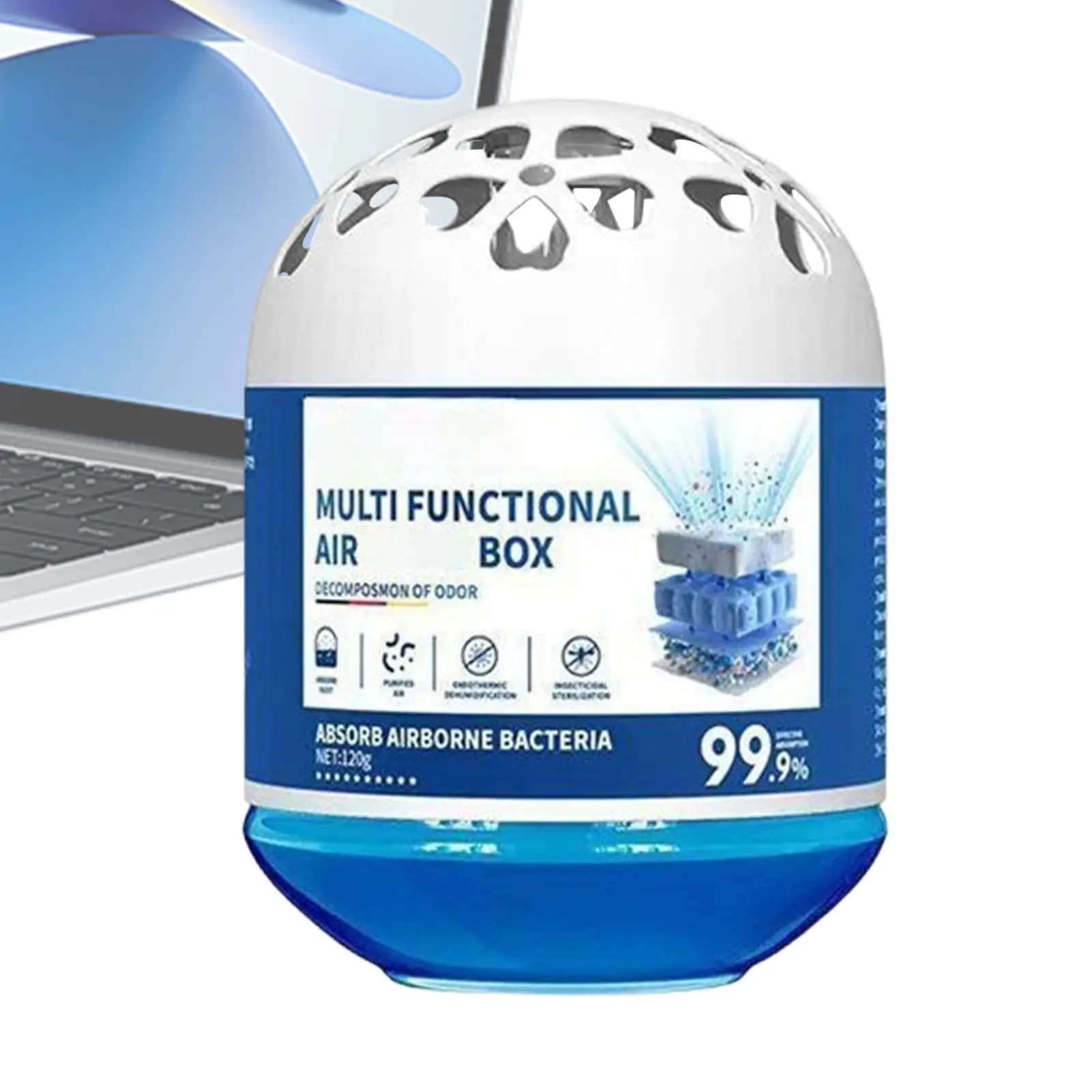 1 Piece Multifunctional Magic Box for Interior Air Purification, Powder Removal, Strong Suction