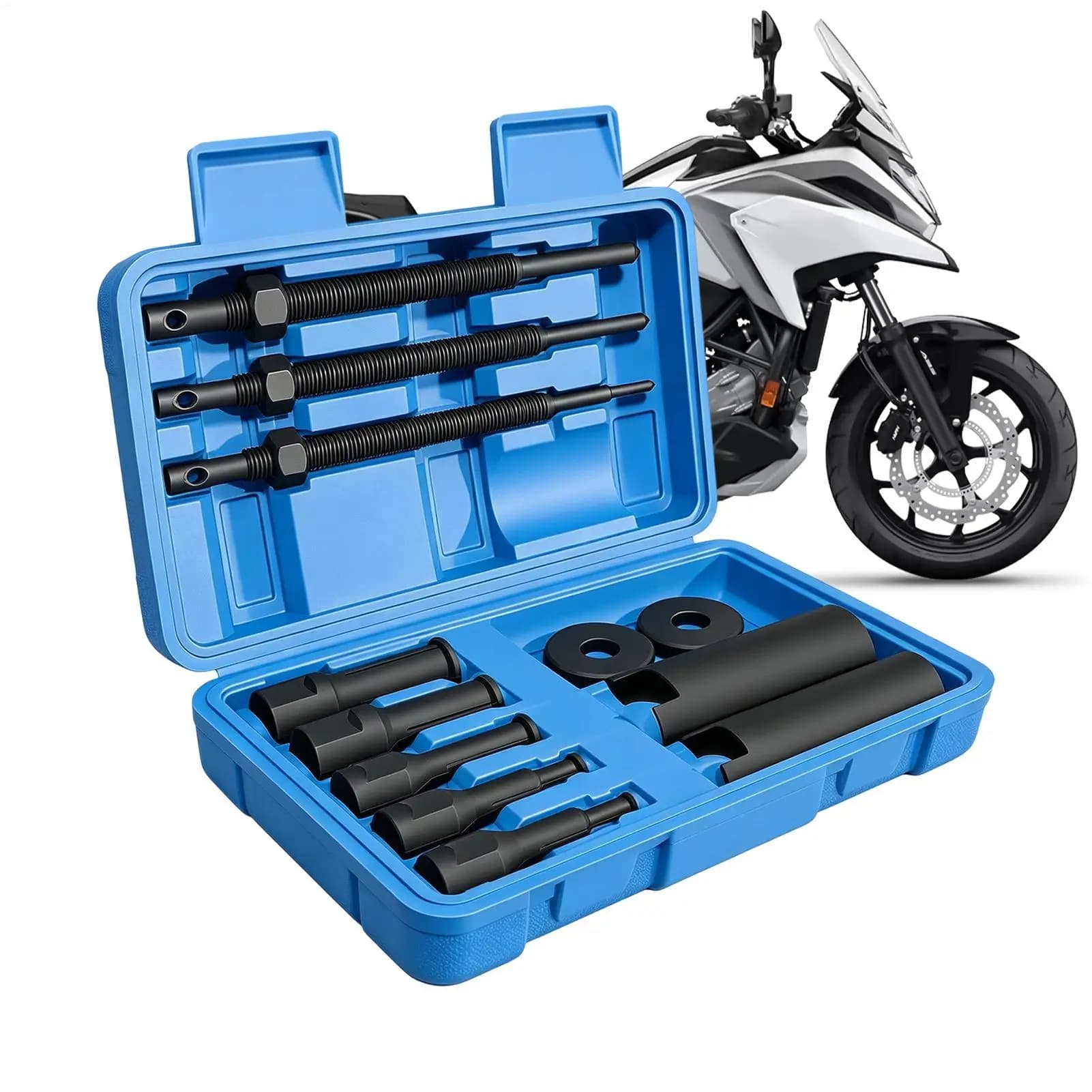 12Pcs Bearing Puller Set 9 to 23mm Heavy Duty Rustproof Bearing Extractor Tool Bicycle Wheel Hub Remover For Garage Workshop