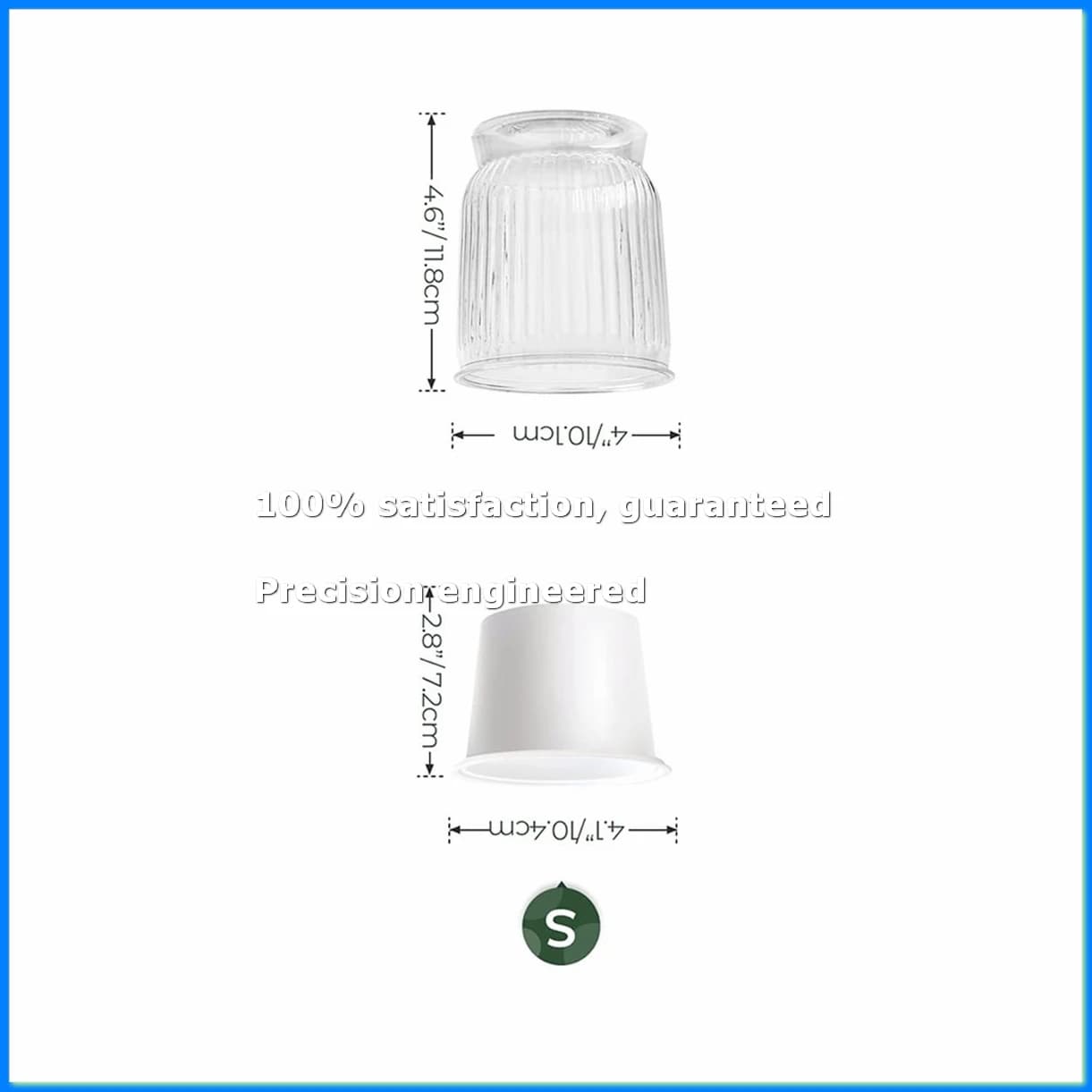 Self Watering Plant Pots, 4 Inch Small Plant Pots, Self Watering Planter with Deep Reservoir, Flower Pots 4 Pack-DTB1