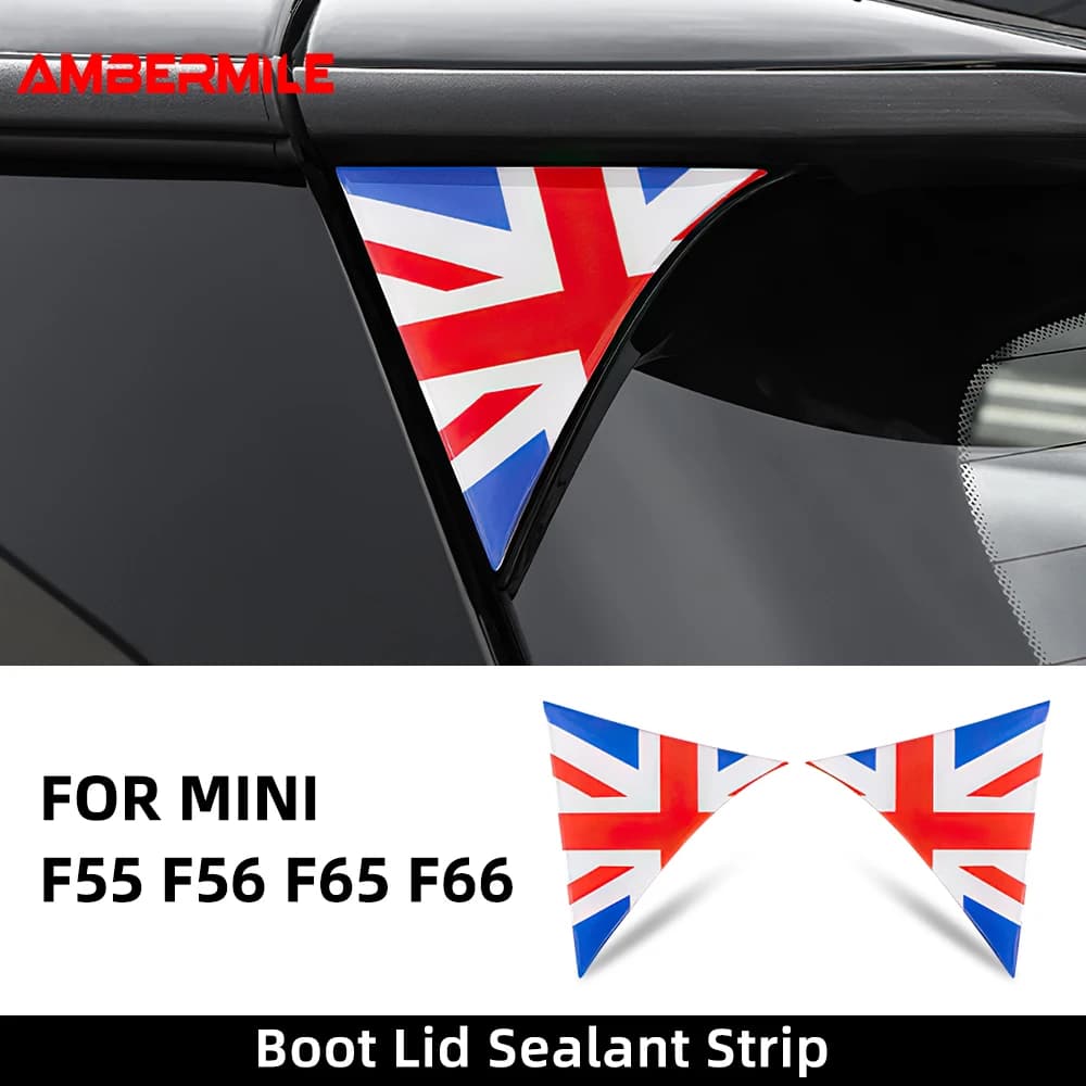 Per MINI Cooper F56 F55 F65 F66 2 Pezzi Spoiler Posteriore per Bagagliaio, Adesivo 3D Decorativo per Auto, Accessori Styling