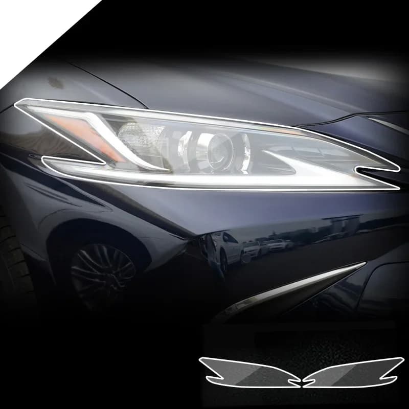 Auto Faro Anteriore Pellicola per Lexus ES ES200 ES260 ES300 2018-2022 Tpu Pellicola Trasparente Esterno Faro Trim Strisce Adesivo Per Auto