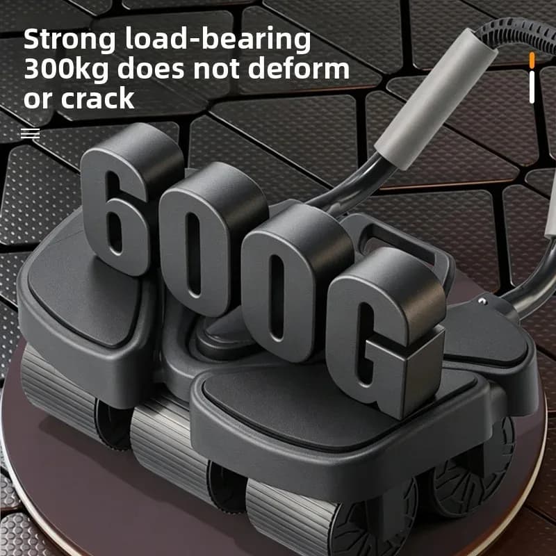 Automatic Rebound Ab Roller, Portable Household Fitness Gear for Body Building Belly Strengthening Core Abdominal Muscle Workout