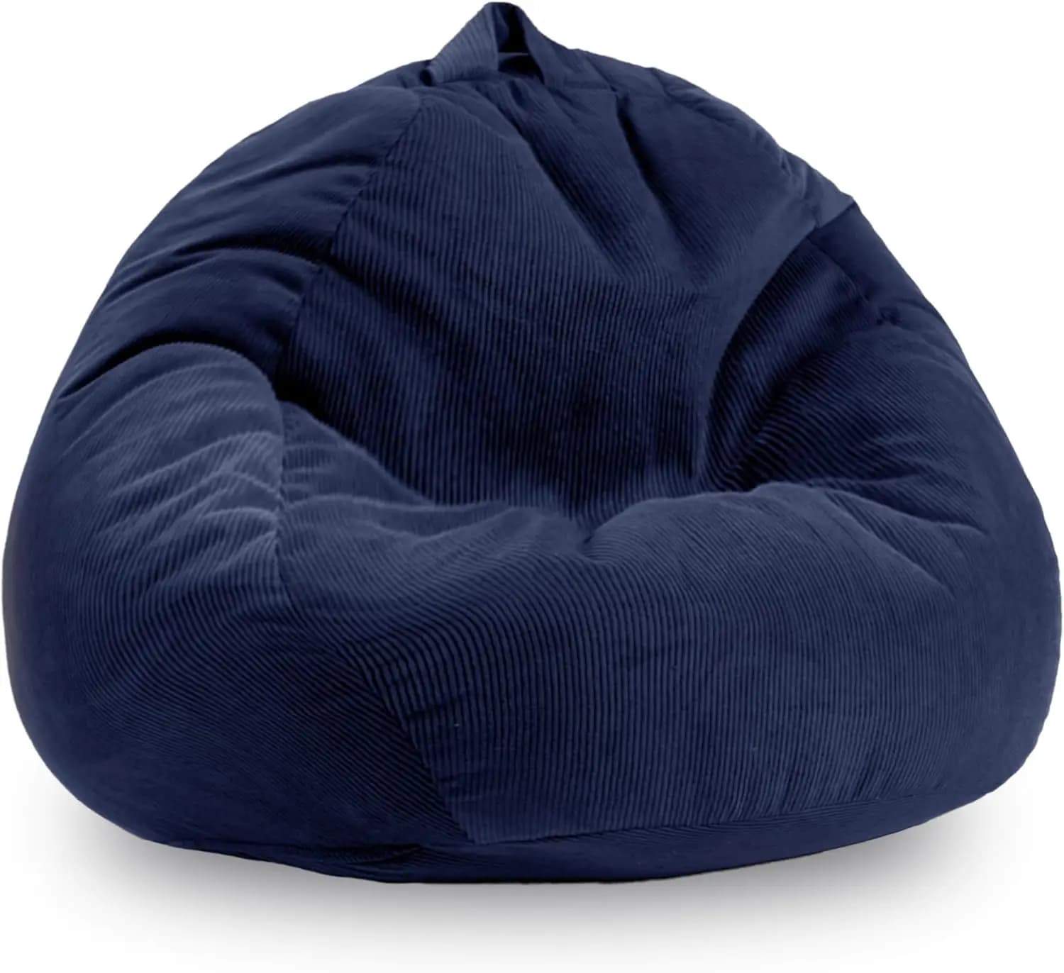 Poltrona Sacco in Memory Foam da 4FT per Adulti e Adolescenti con Maniglia, Morbido Divano Sacco Grande per Soggiorno e Gaming Blu Navy