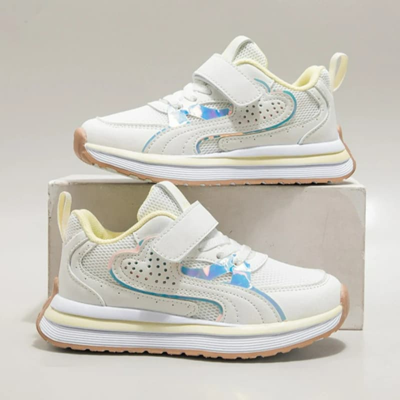 New Fashion Girls Sneaker Chunky Leather Sneaker for Children Design Spring Elegant Casual School Walking Tennis Shoes