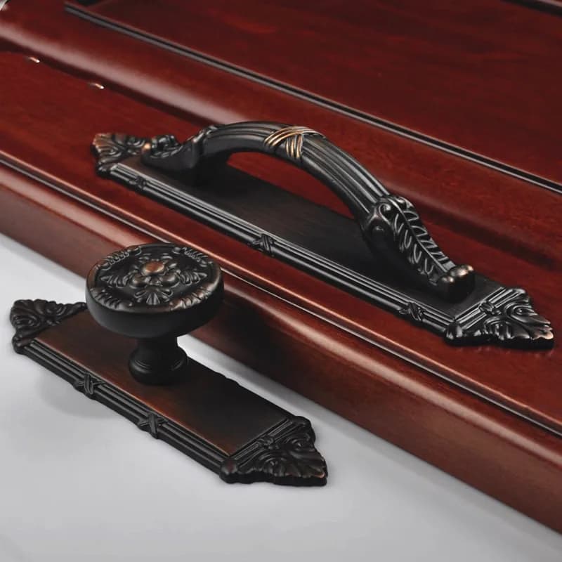 Maniglia per armadio da cucina antica in lega di zinco Manopole per porte dell'armadio squisite Maniglia per porta del fienile per interni Accessori hardware per mobili