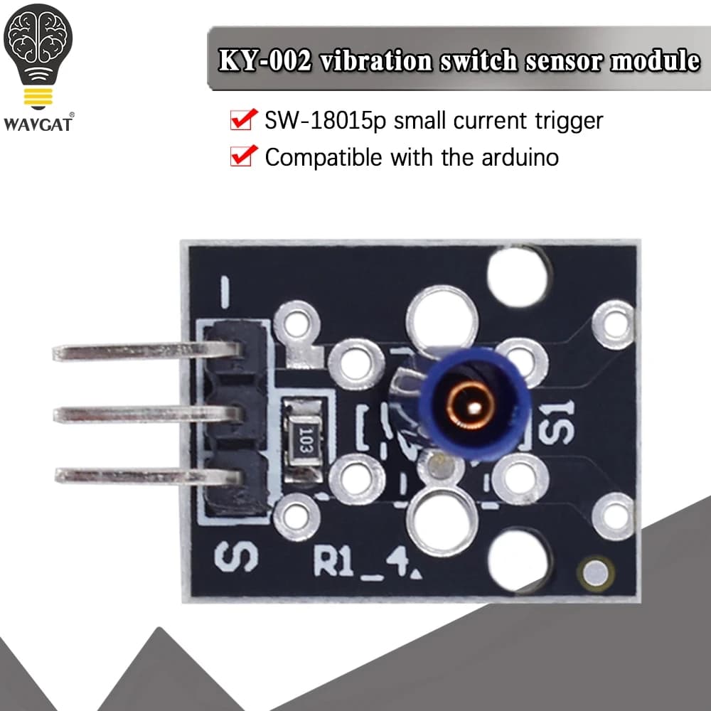 Modulo sensore interruttore vibrazioni shock KY-002 SW-18015P a 3 pin per kit fai da te arduino