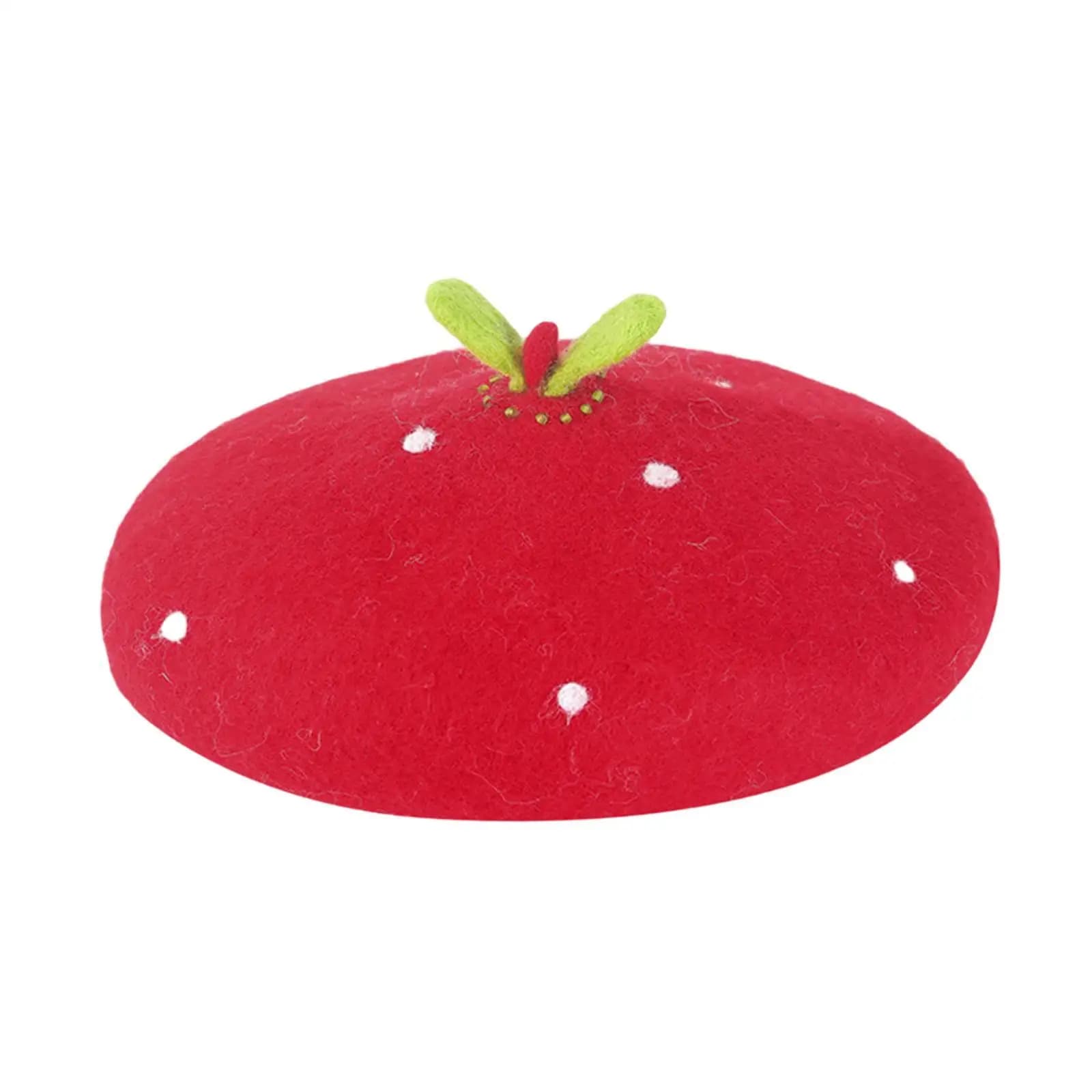 Strawberry-shaped cap, Trendy for Spring and Autumn, Convenient and Lightweight, Ideal for theme parties, Travel, Open holidays and Shows