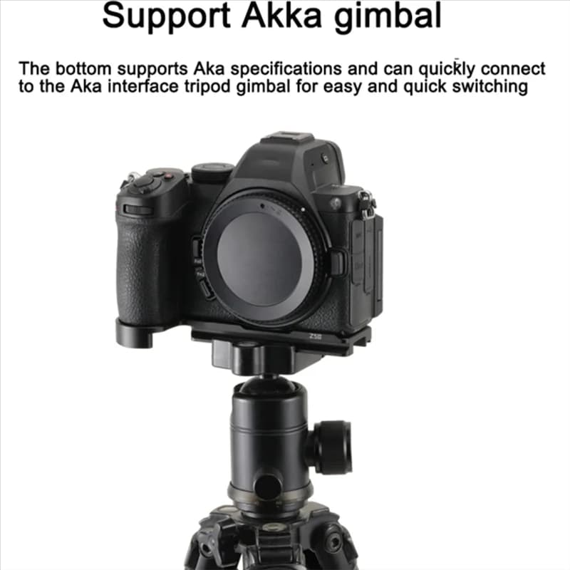 A73E-Tripod Base Plate For Nikon Z5II Camera Quick Release Single Vertical Bracket For DJI RS2/3/4 Lower Mount Plate Set