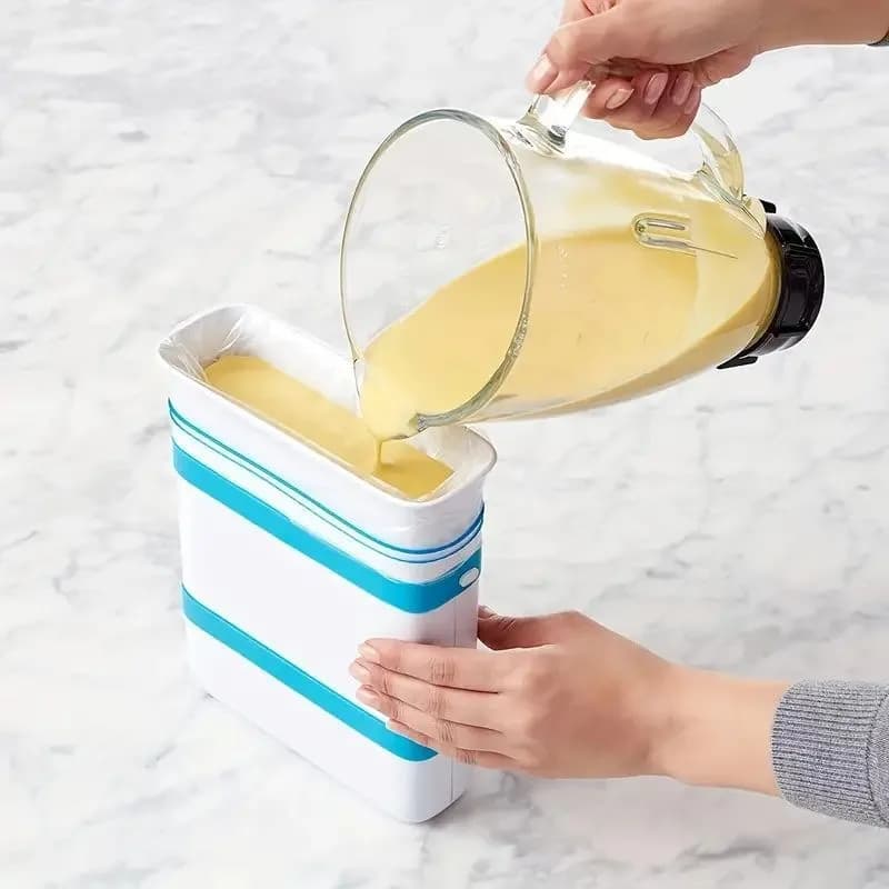Qeuhehdi Stampo 3D per Congelare Alimenti, Strumento da Cucina per la Produzione di Ghiaccio, Contenitore Congelatore per Zuppe, Brodo, Salse, Burro